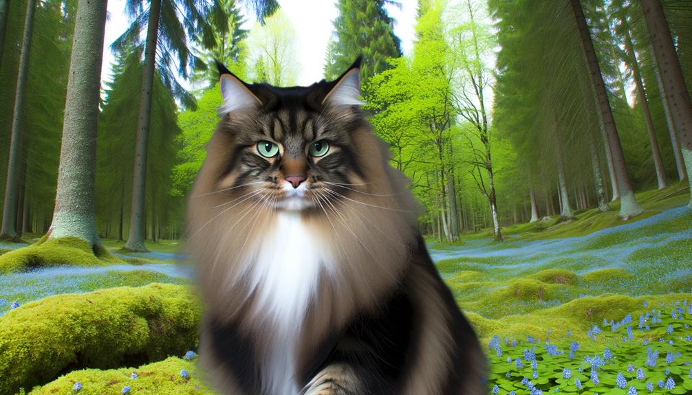 gatos selvagens da noruega
